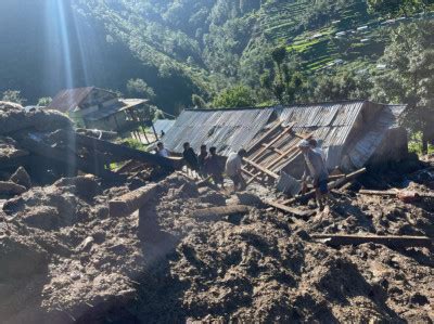 Midnight landslide kills six people, four more missing in remote .